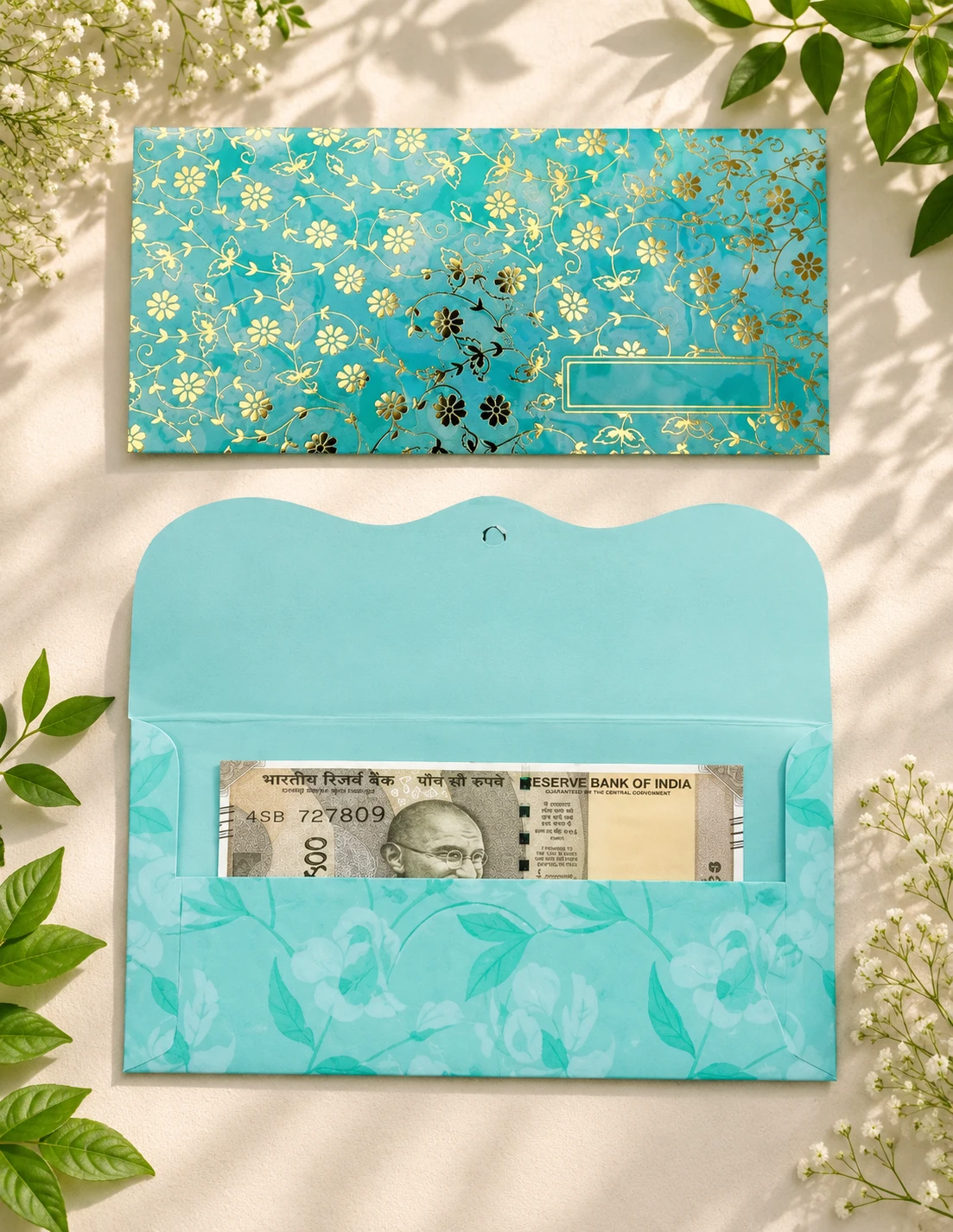 Premium Designer Cash Envelope Combo Pack of 30 Pcs | Multicolor Shagun Money Gift Envelopes with Golden Foil Print for Wedding & Gifting