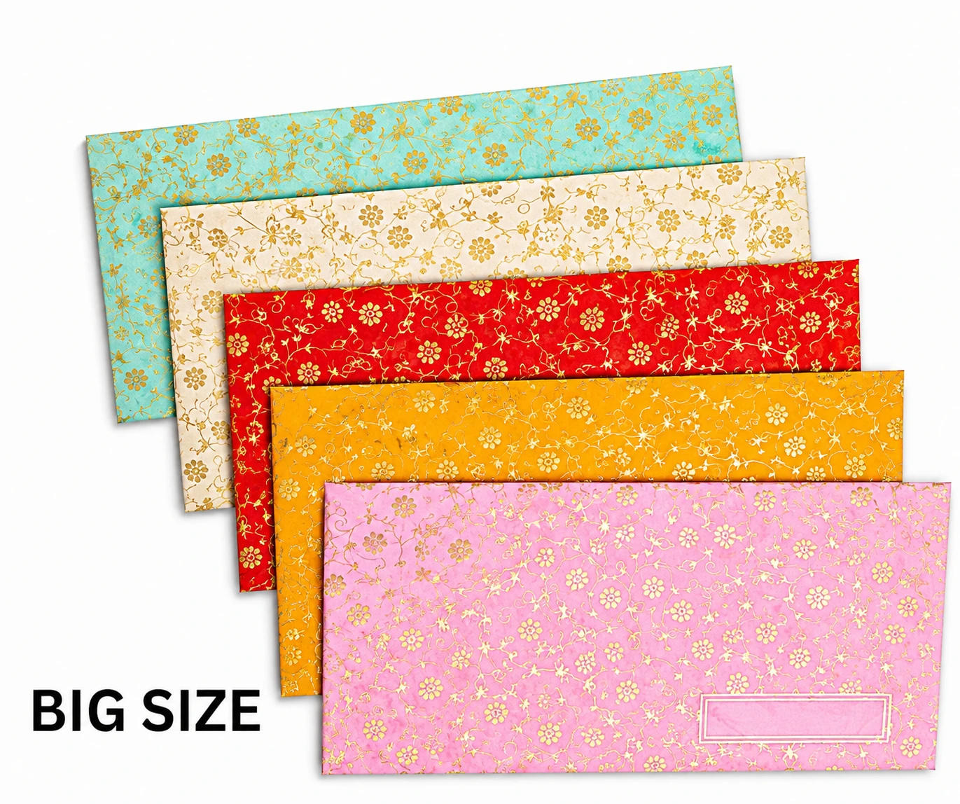 Premium Designer Cash Envelope Combo Pack of 30 Pcs | Multicolor Shagun Money Gift Envelopes with Golden Foil Print for Wedding & Gifting
