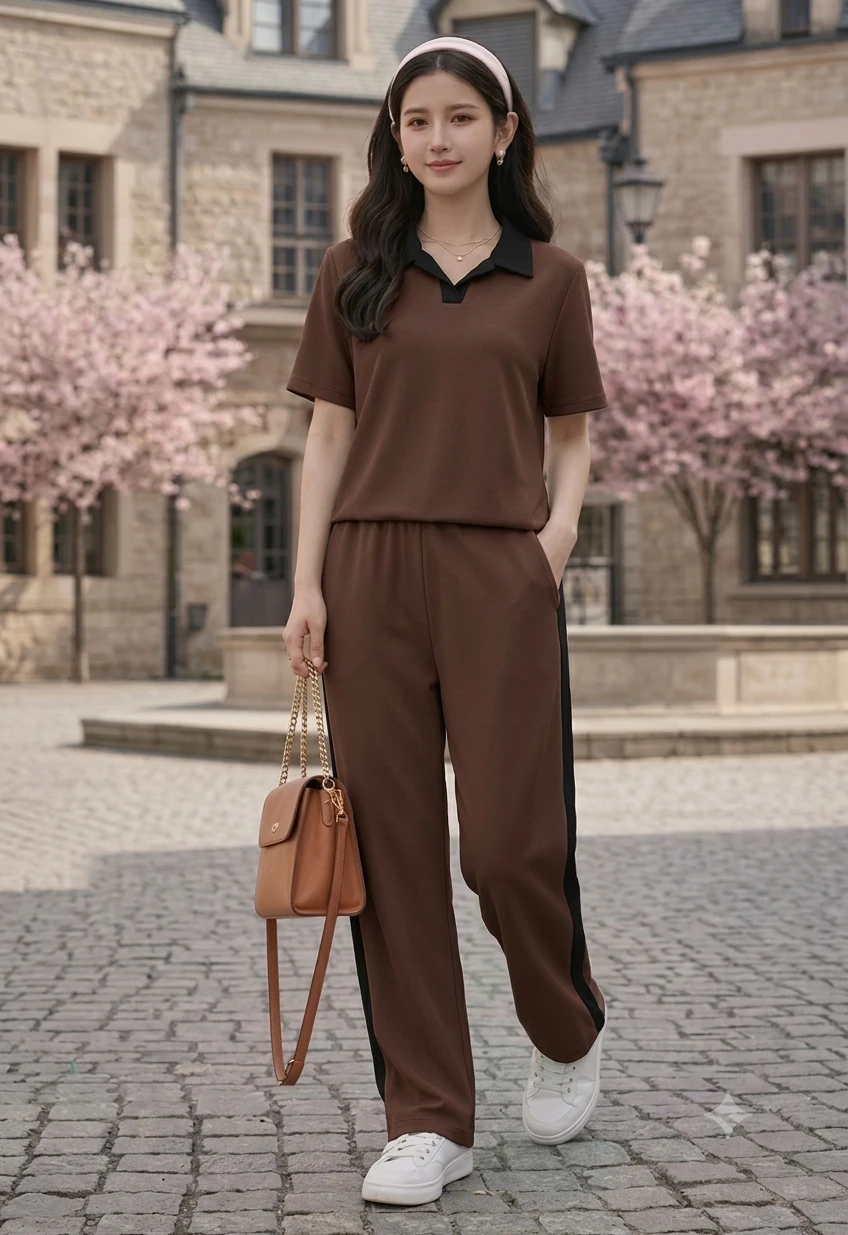 women's Co-Ord Set  Stylish Matching Top And Bottom Outfit For Girls And women
