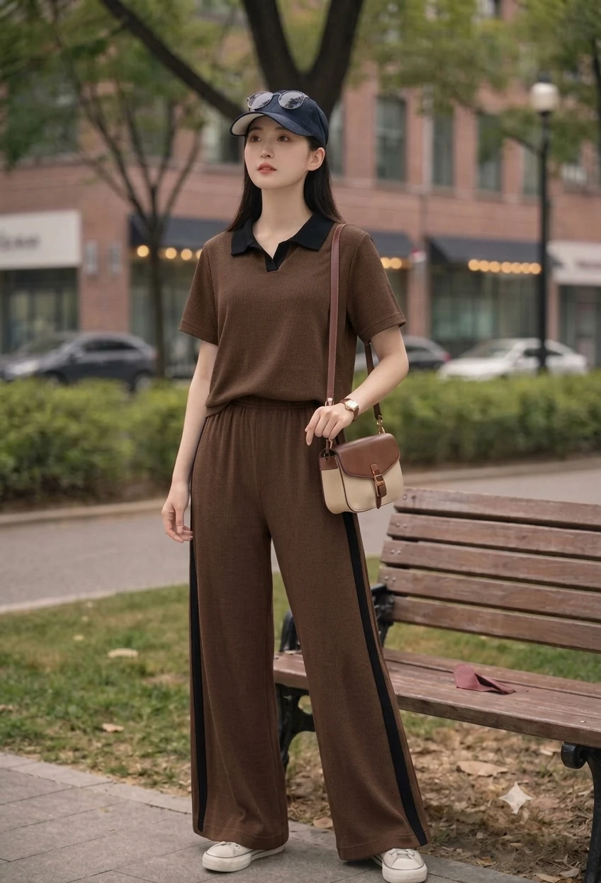 women's Co-Ord Set  Stylish Matching Top And Bottom Outfit For Girls And women