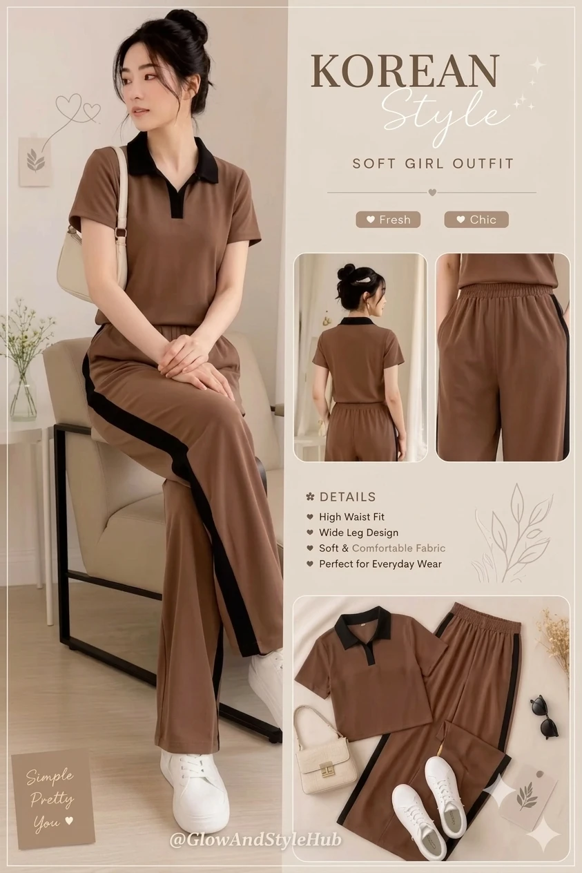 women's Co-Ord Set  Stylish Matching Top And Bottom Outfit For Girls And women