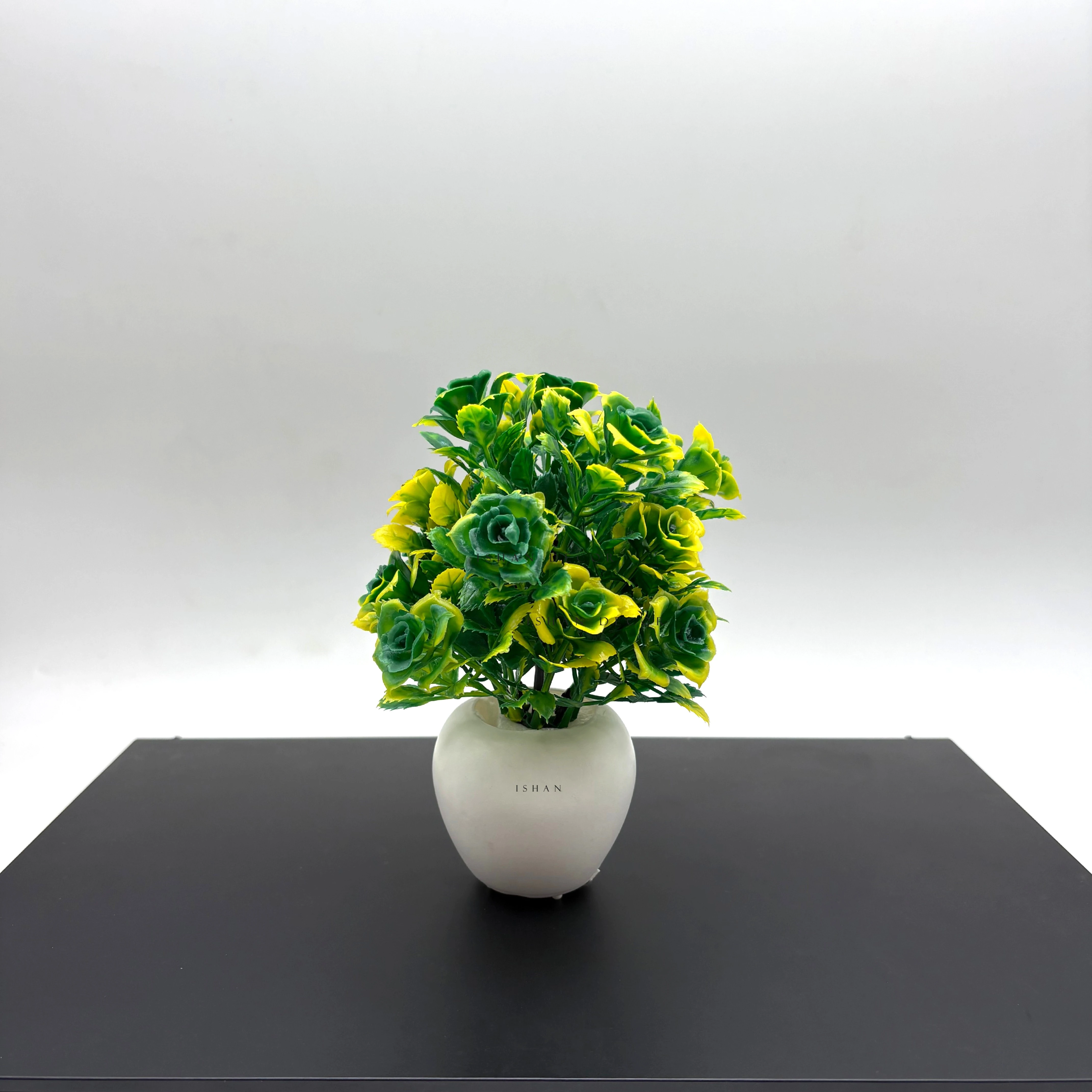 ISHAN DECOR Artificial Plants with Pot for Home Decor Set of 4