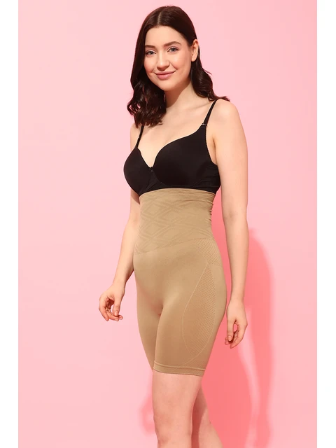 4-in-1 Shapewear in Beige - Tummy, Back, Thighs & Hips