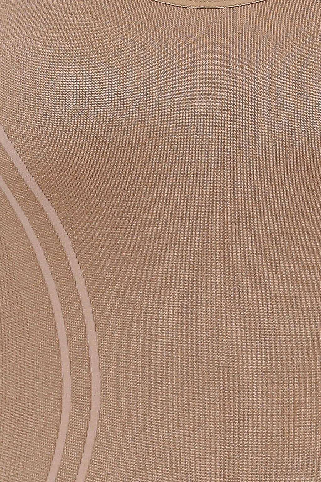 Mid-Thigh High Compression Body Shaper in Nude Colour