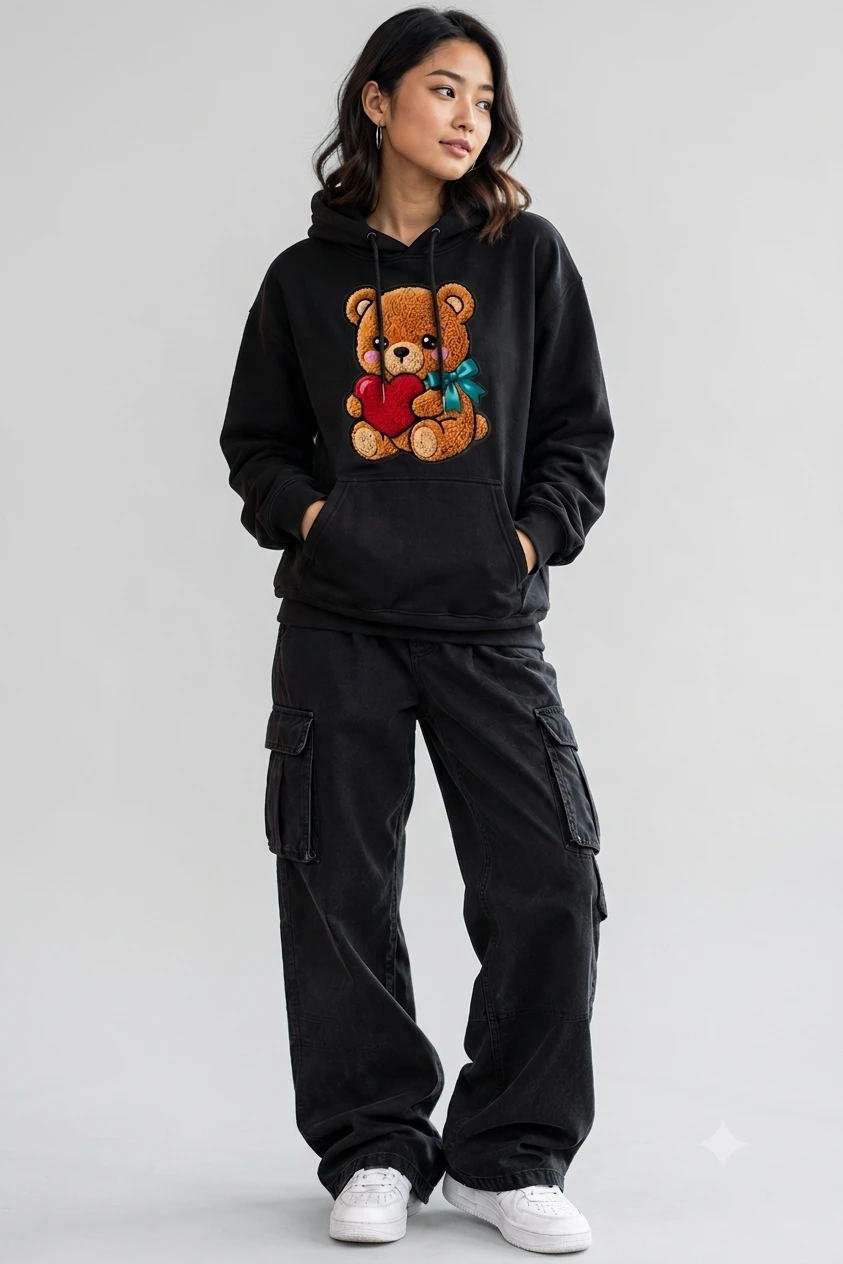teddy hoodie