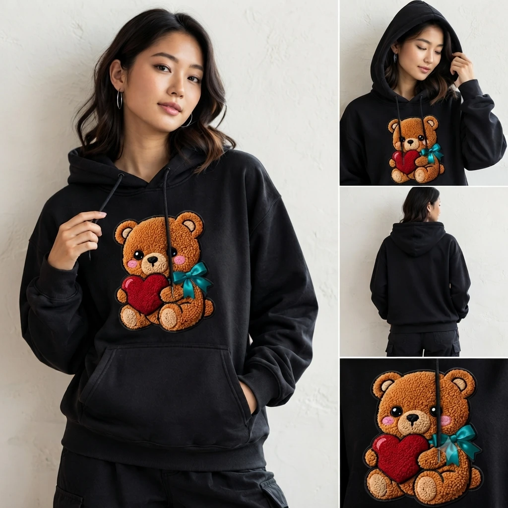 teddy hoodie