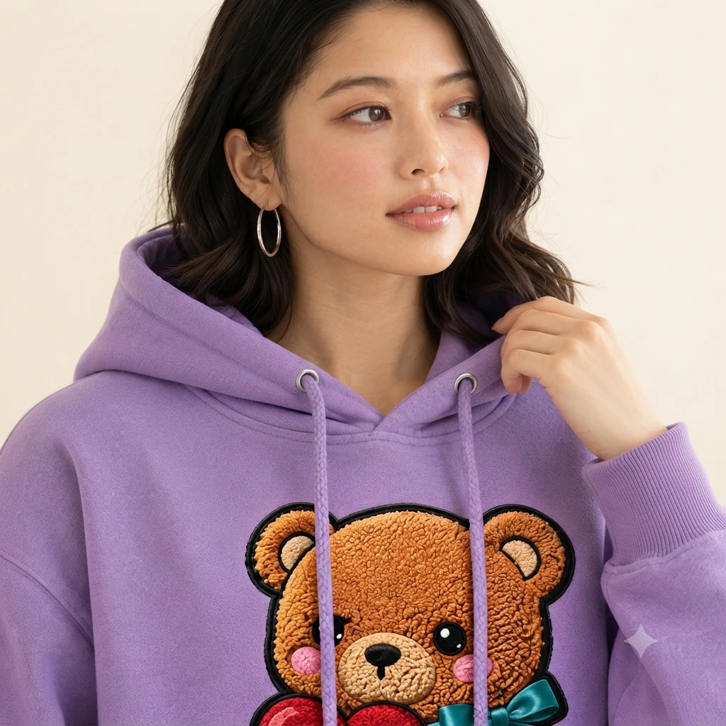 teddy hoodie