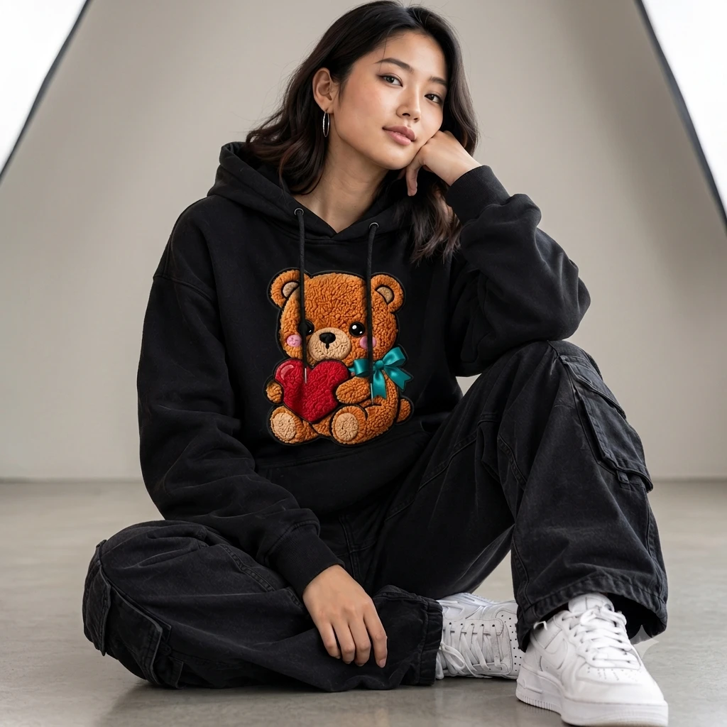 teddy hoodie
