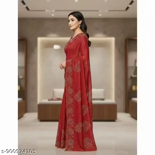 New trending and stylish beautiful saree for functional & wedding wear with separate blouse piece of all women