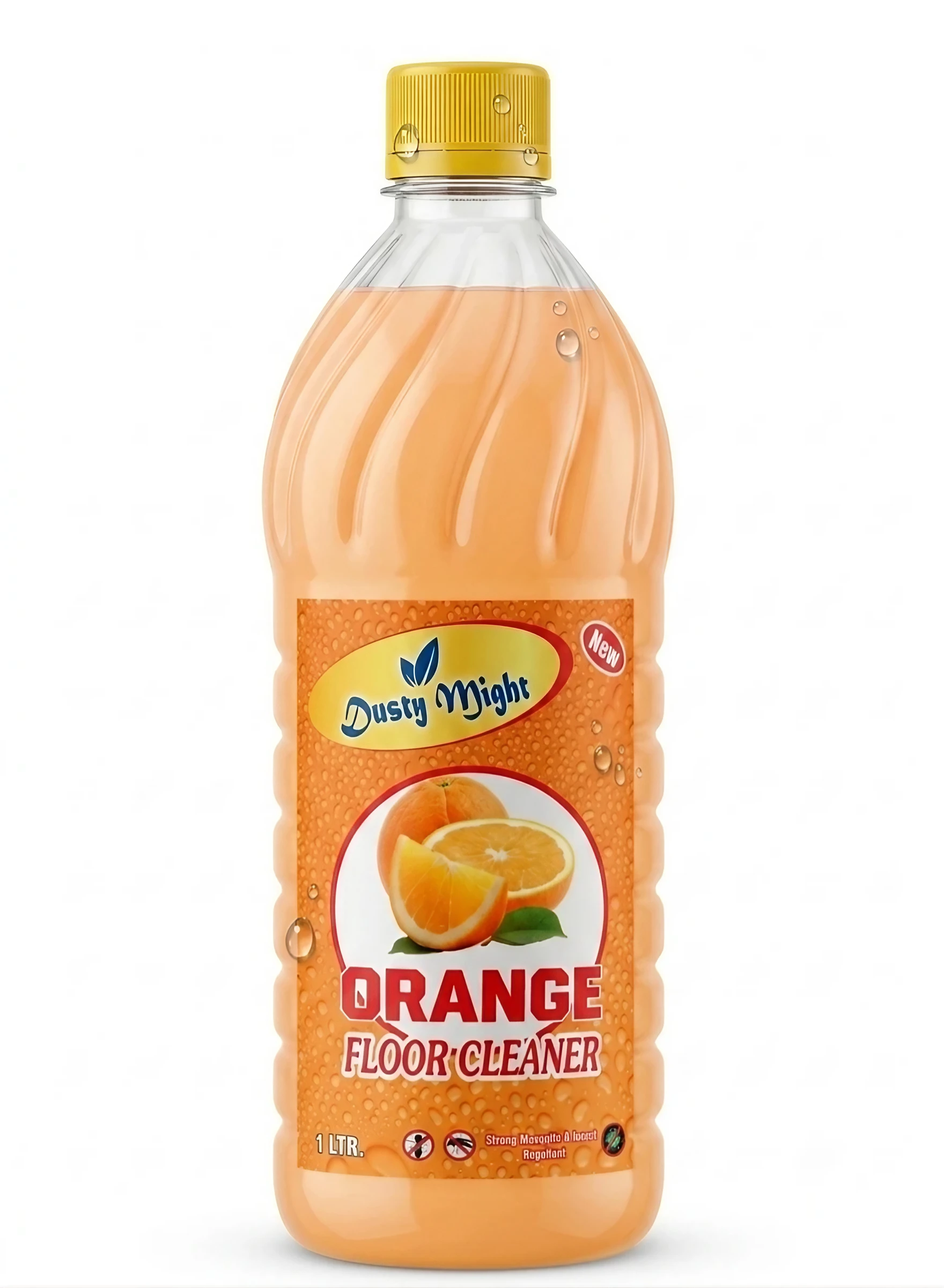 Dusty Might Orange Disinfectant Phenyl | Antibacterial Floor Cleaner for Home | 1 L