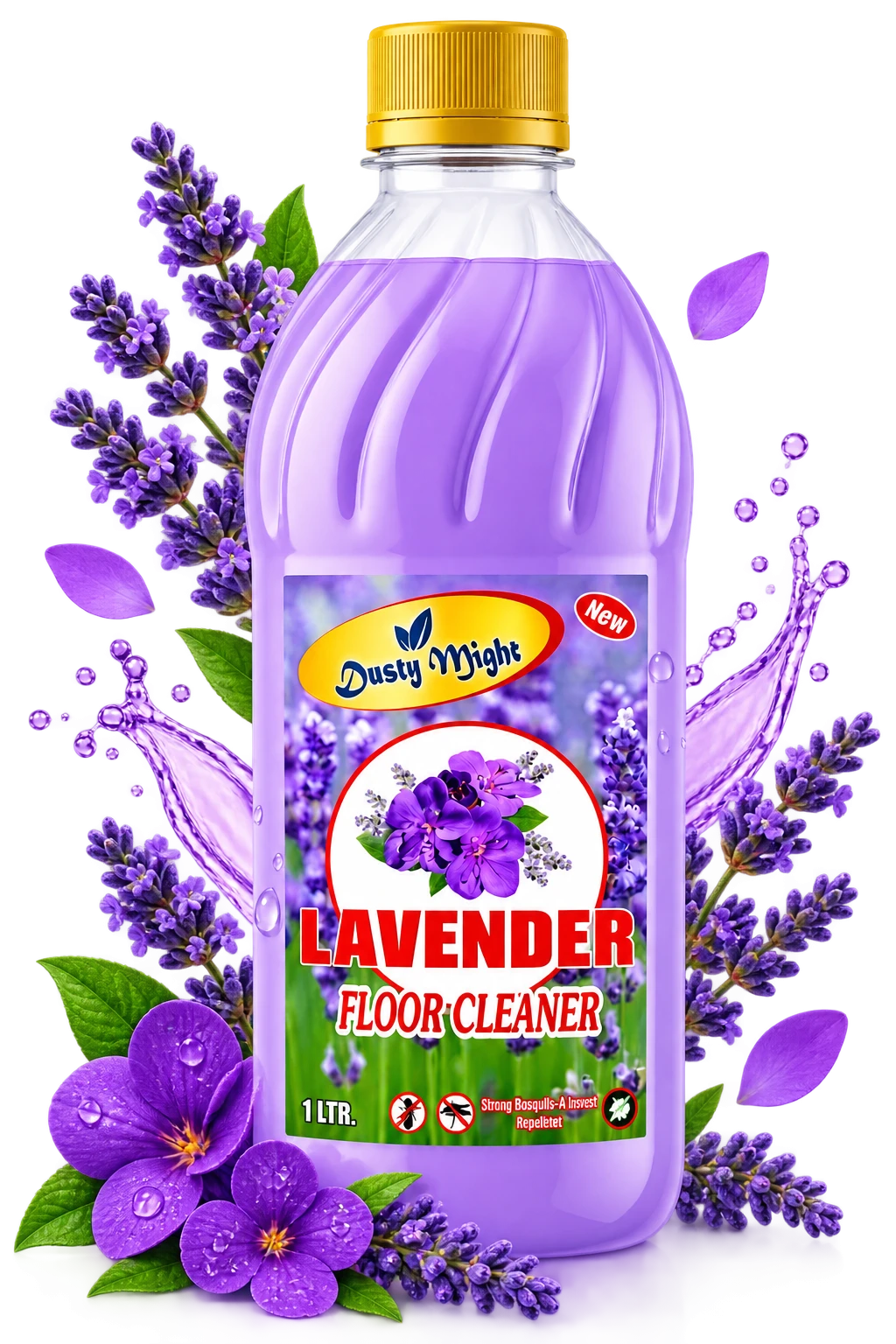 Dusty Might Lavender Disinfectant Phenyl | Antibacterial Floor Cleaner for Home | 1 L