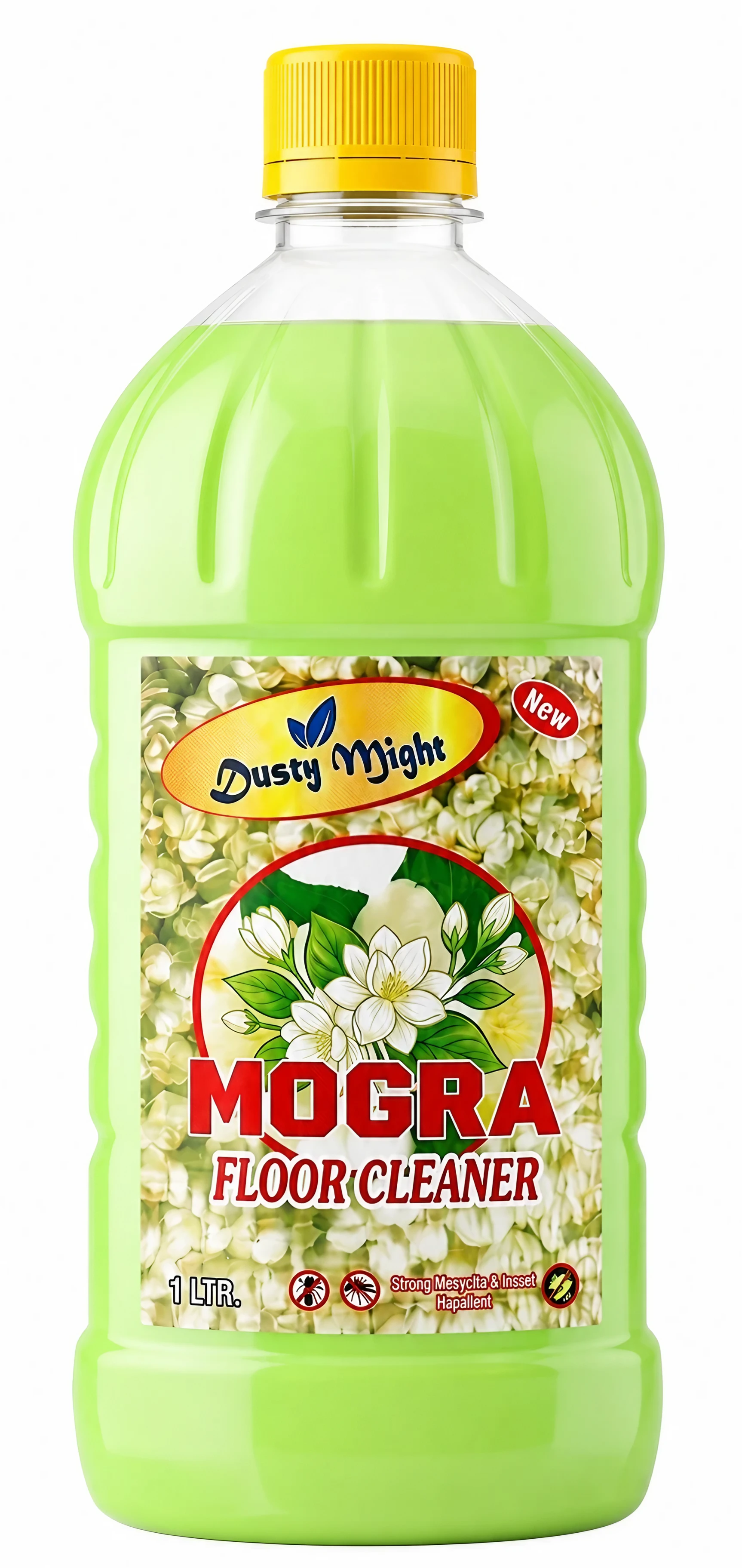 Dusty Might Mogra Disinfectant Phenyl | Antibacterial Floor Cleaner for Home | 1 L