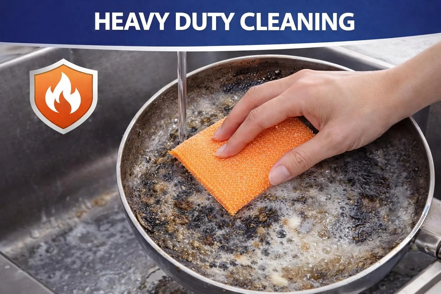 Foam Pad Scrubber Kitchen Utensil Scrubber Pad Kitchen Scrubber for Dishwashing/Utensils/Tiles | Cleaning Scrub Pad, Scrub Sponge, Sponge Wipe Pack of 12