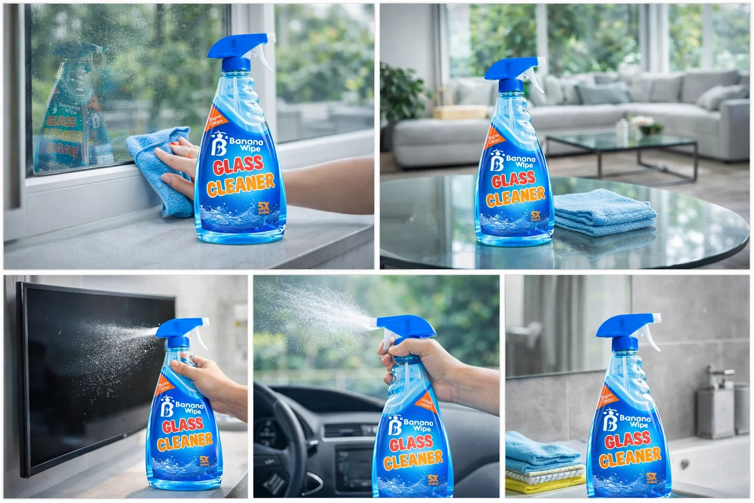Banana Glass Cleaner Pack 500 ML
