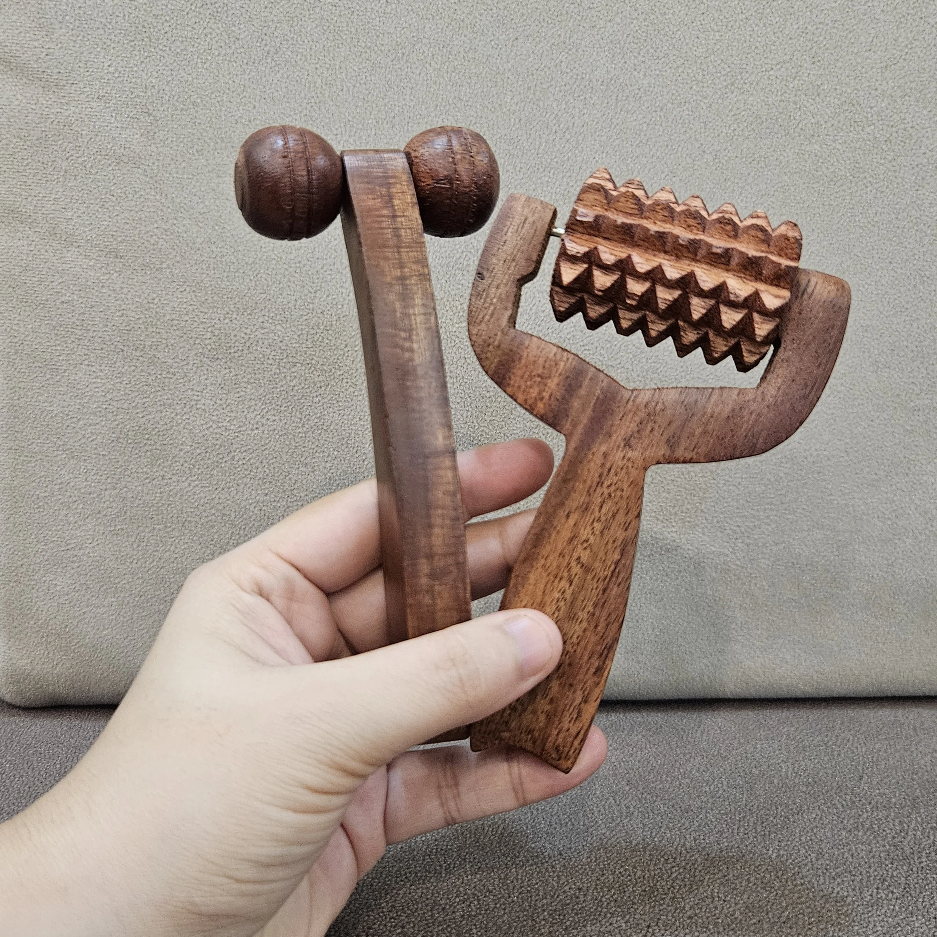 Master Arts Rosewood Acupressure Massager Set | Balyantra Head Massager | 6-Roller Body Massager | 2 Roller Face Massager for De-puff and Uplift skin.
