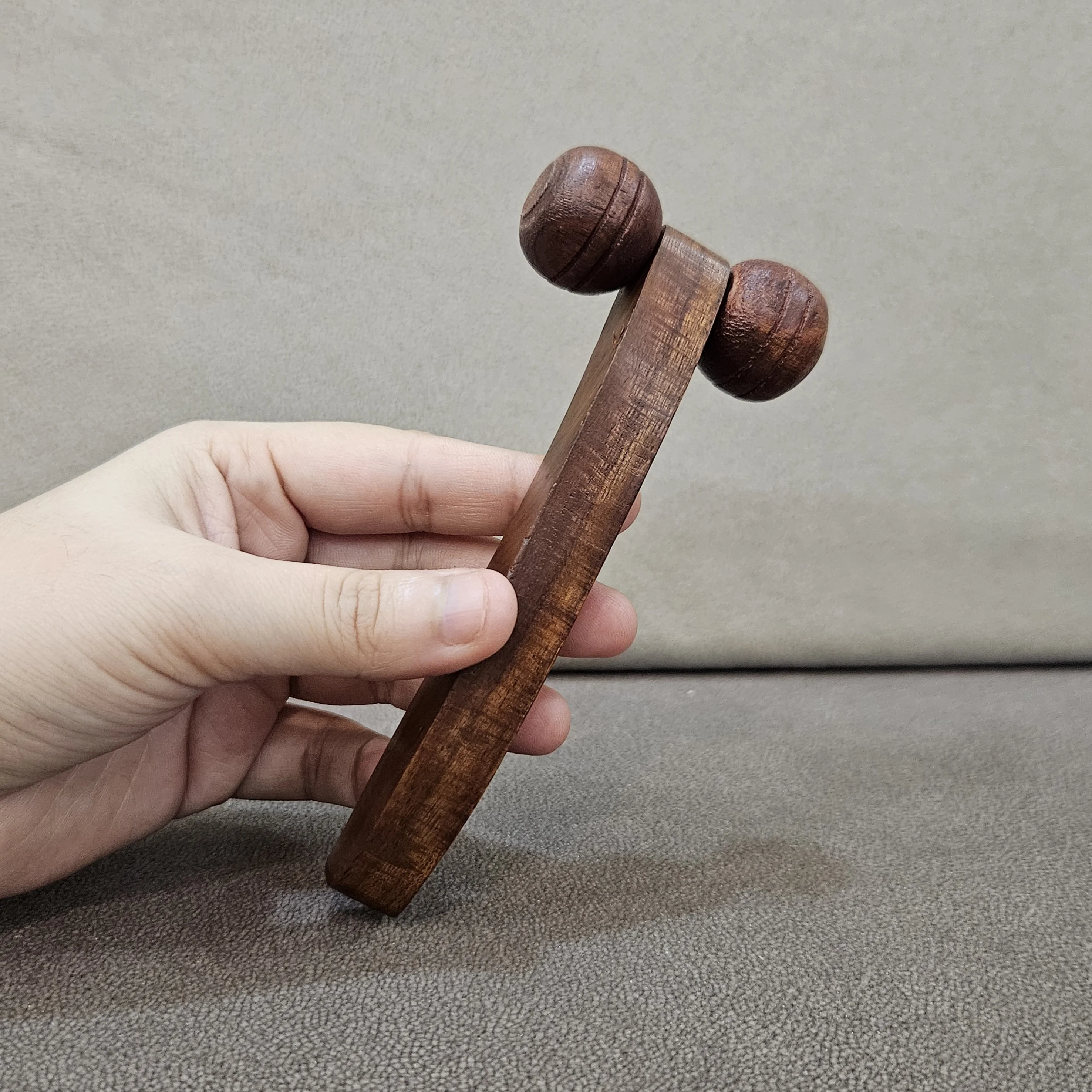 Master Arts Rosewood Acupressure Massager Set | Balyantra Head Massager| 2 Roller Face Massager for De-puff and Uplift skin.