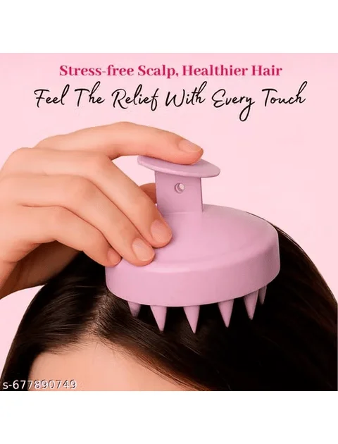Head Massager, Scalp Massager, Scalp Massager For Hair Growth, Hair Massager, Hair Massager For Hair Growth, Hair Scalp Massager Brush, Hair Wash Brush, Head Scrubber, Hair Scalp Massager Shampoo Brush Marble Pink