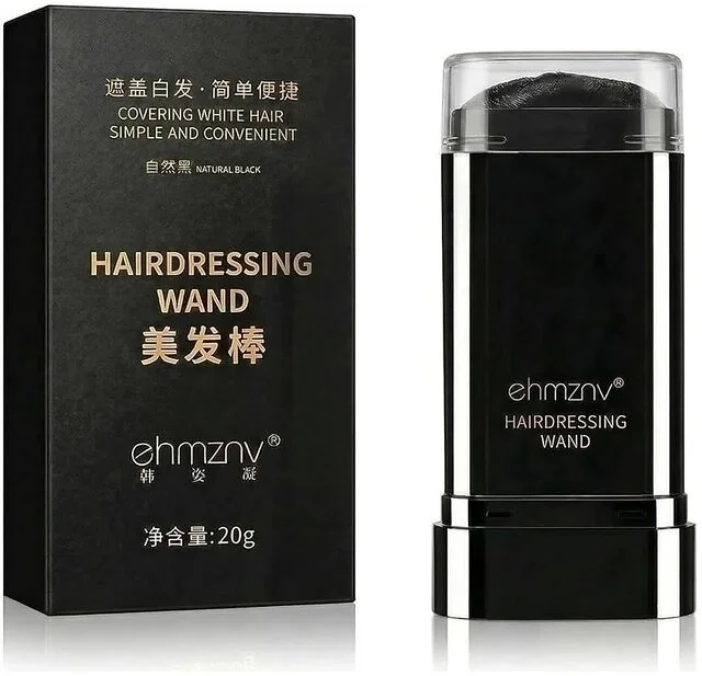 Hairdressing Wand for Covering White Hair, Natural Black, 20 g