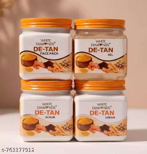 Origenla White Diamondd D tan Palure Pack Facial kit 4 Step 450 Grm Each