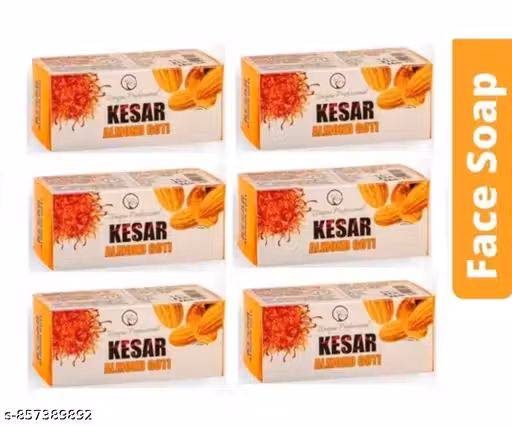 NANDINI HERBALS KESAR ALOMD GOTI SOAP 25 GR PACK OF 6