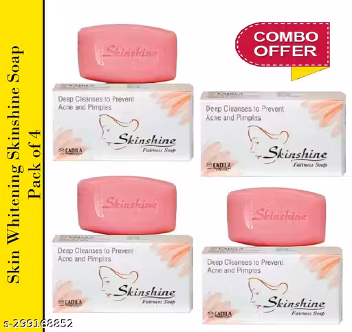 Skinshine Fairness Soap deep Cleanses Anti Acne Pimples Remover Soap Pack of 4