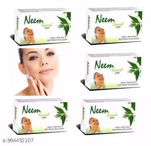 Neem Guard Neem Aloevera With Vitamin-E Soap Pack of 5