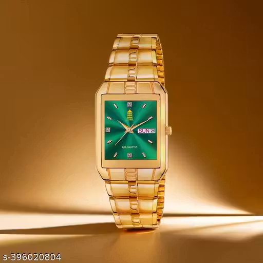 Light House 9151 Golden Color Exclusive Date Day watch for Men & Boys