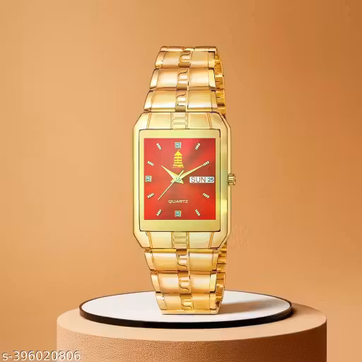 Light House 9151 Golden Color Exclusive Date Day watch for Men & Boys