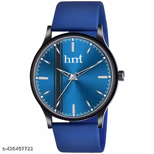 hrrt Black Dial Analog Watch for Men & Boys | Stylish Black Strap | Sleek Modern Design | Lightweight Casual Wrist Watch