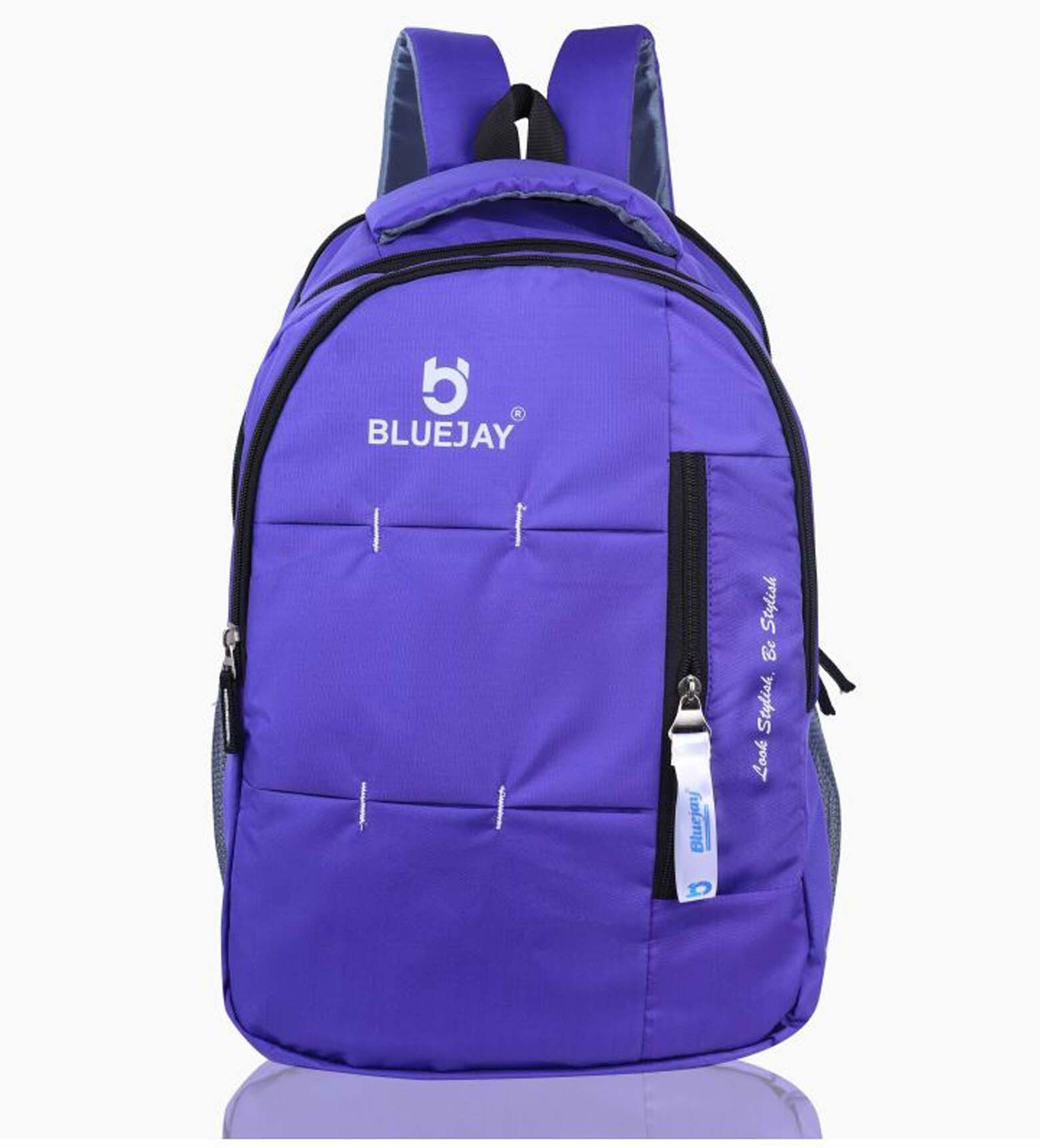 Purple Polyester Backpack