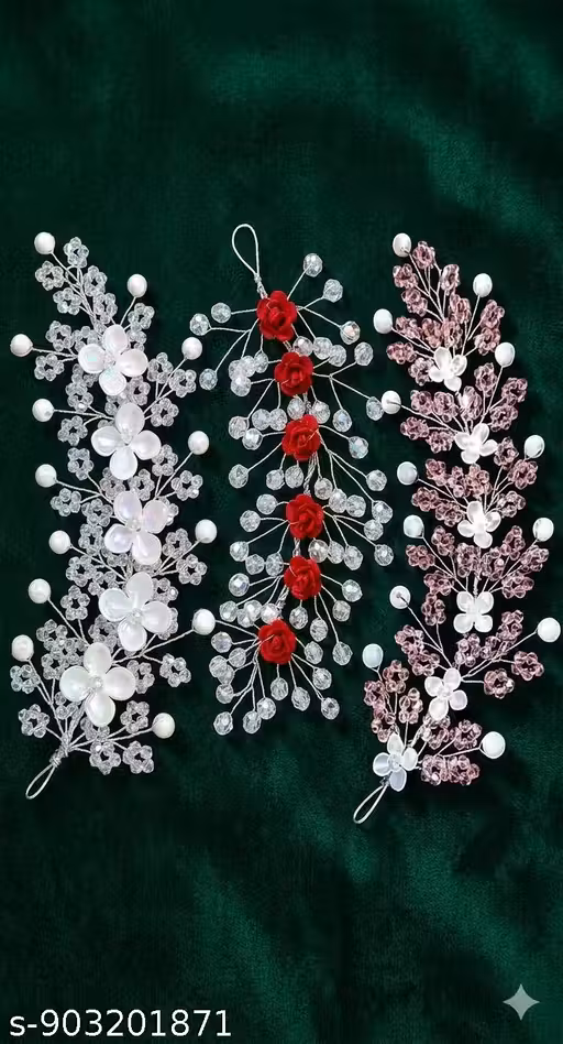 Stylish Floral Tiara Hair Accessories Combo for Women & Girls