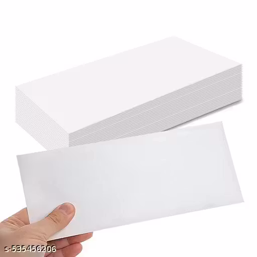 THE MODIFY ART Envelop for Courier Purpose, White Pages, Size 9X4 Inch Set of 100 Envel