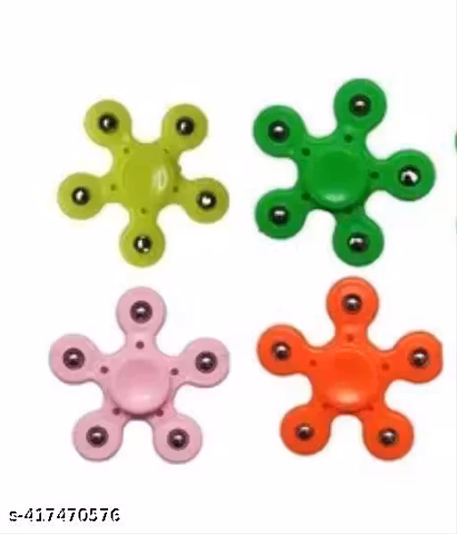Ab SPINNER RANDOM DESIGN SPINNER PACK OF 4 Spinner Toy (MULTICOLOR)