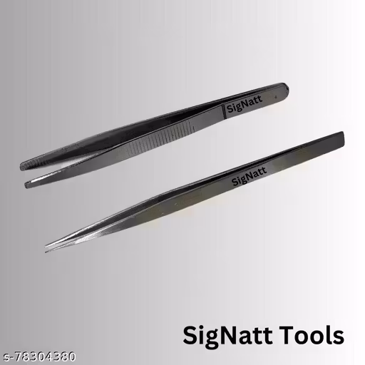 "Plucker Tweezer" "plucker for eyebrows" "plucker for chin hair removal women" "tweezer plucker eyebrow' 2Pc Plucker Precision Tweezers For Eyebrows, Ingrown Hair, Plucking Daily Beauty Tool Set Of 2