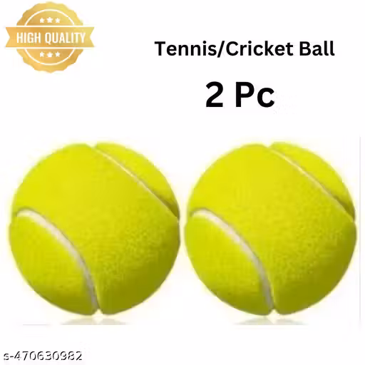 Tennis/Cricket Ball Pack - Set of 2 - High-Quality Tennis and Cricket Ball Pack – Set of 2 for Versatile Sports Play"