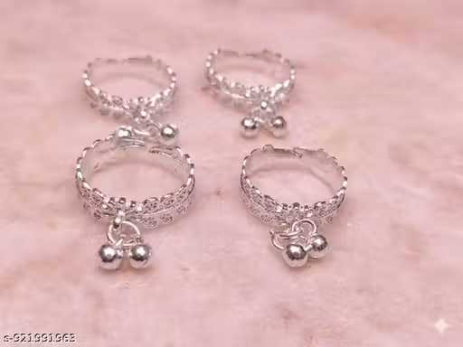 Indian traditional teo ring bichhiya unique and beautiful design and adjustable free size teo ring pack of 4