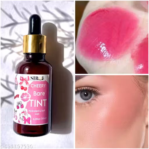 Bubble pink cherry lip and cheek tint stain 30ml Serum blush