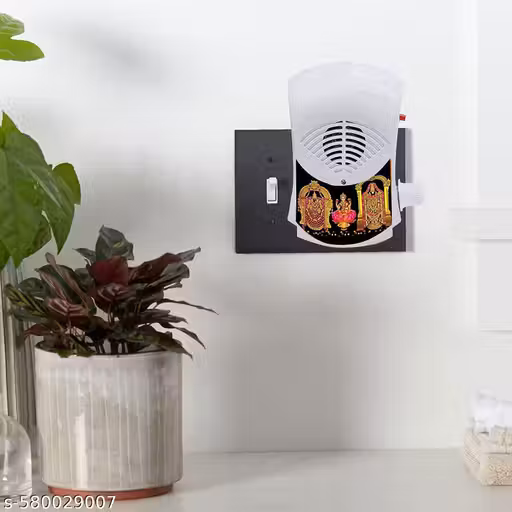 MA Plastic Electric Tamil Religious Continuous Chanting Mantra 17 In 1 Spiritual Devotional Bell Just Plug And Play ,White
