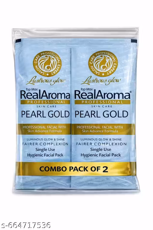 RealAroma Professional Pearl Gold Facial kit With Skin Advance Formula (Pack Of 2)
