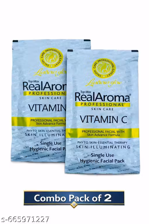 RealAroma Professional VITAMIN C Facial kit With Skin Advance Formula (Pack Of 2)
