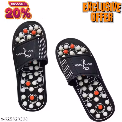 Sin2Max Yoga Paduka Black slippers