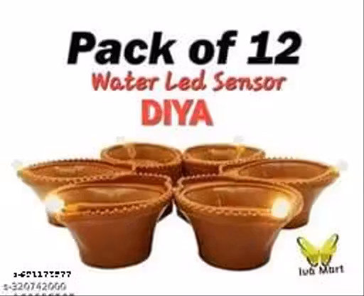 LUFTO ™ 12pcs Water Senior Diya