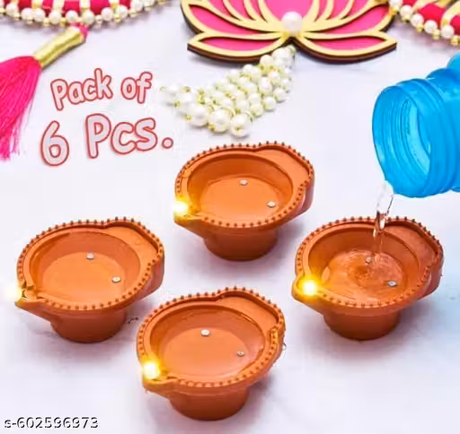 LUFTO ™ WATER SENIOR DIYA 6PCS OF SET FOR A ANY FESTIVAL & HOME DECO. USE