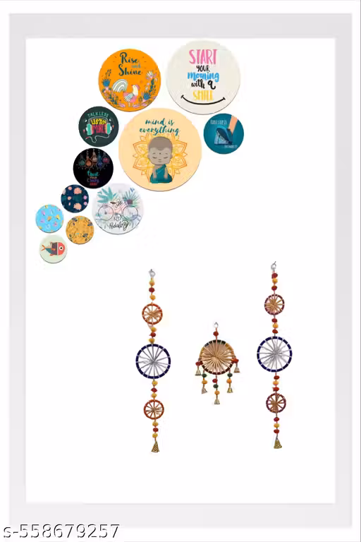 Hanging Set of 3 With Wall Art Pack of- 11 COMBO PACK,(SET OF 1).
