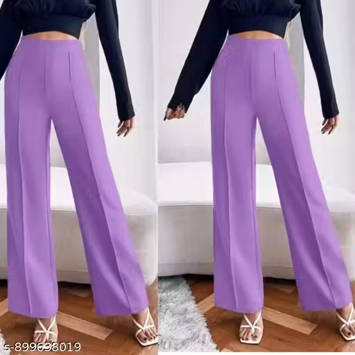 Purser Bell Bottom Trouser with Premium Cotton Lycra Fabric In COMBO