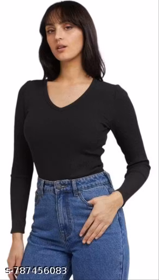 V Neck Long Sleeve Bodysuits for Women Sexy Going Out Tops Body Suits