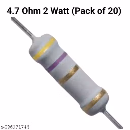 Anil Electronics 4.7 Ohm 2 Watt Resistor - Pack Of 20