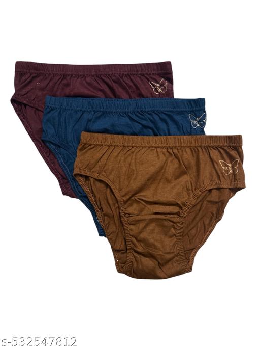 Plain Women Panty Combo Pack of 3