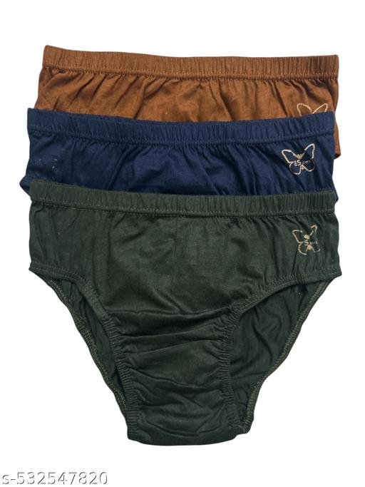 Plain Women Panty Combo Pack of 3