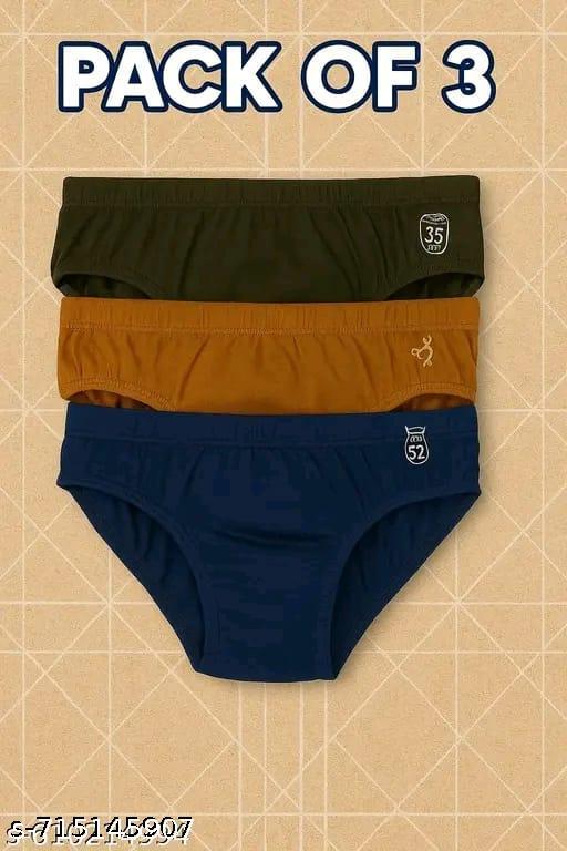 Plain Women Panty Combo Pack of 3